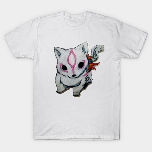 okami pup T-Shirt by gaz420